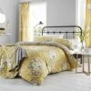 Catherine Lansfield Set Di Biancheria Da Letto, In Cotone, Ochre, Queen, 1 X 220 X 220 Cm