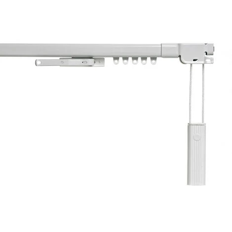 Binario Per Tende, Binario In Metallo Estensibile, Bianco, 70 A 120cm 3 Binario Per Tende, Binario In Metallo Estensibile, Bianco, 70 A 120cm