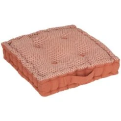 Cuscino Da Terra Otto, Cotone, Rosa Terracotta, 40x40 Cm - Atmosphera Créateur D'intérieur