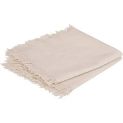 Set Di 2 Tovaglioli Maha, Cotone, Bianco, 40x40 Cm - Atmosphera Créateur D'intérieur