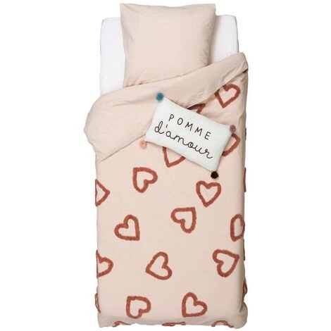 Set Country Tuft 140x200 Rosa - Atmosphera Créateur D'intérieur 3 Set Country Tuft 140x200 Rosa - Atmosphera Créateur D'intérieur