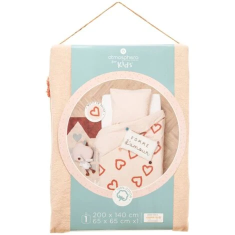 Set Country Tuft 140x200 Rosa - Atmosphera Créateur D'intérieur 4 Set Country Tuft 140x200 Rosa - Atmosphera Créateur D'intérieur - immagine 2