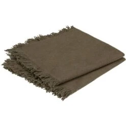 Set Di 2 Tovaglioli Maha, Cotone, Verde Kaki, 40x40 Cm - Atmosphera Créateur D'intérieur