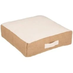 Cuscino Da Terra Bota, Cotone Riciclato, Avorio, 48x48 Cm - Atmosphera Créateur D'intérieur