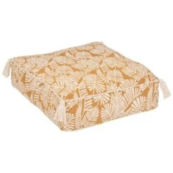 Cuscino Da Terra Rivi, Cotone Riciclato, Marrone Cannella, 48x48 Cm - Atmosphera Créateur D'intérieur