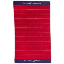 Telo Da Mare Beverly Hills Polo Club Rosso 90 X 160 Cm