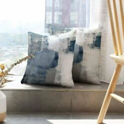 Pittura A Olio Federa Divano Arredamento Cuscino Quadrato Set Di 2 Arte Contemporanea 45 X 45 Cm Imbottitura Super Morbida Casa Soggiorno Camera Da Letto Letto Kaki E Ardesia Chiara -Vendite ATMOSPHERA || None || Maxwell & Williams 91190213 4