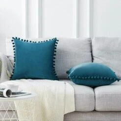 Topfinel Set Di 2 Cuscini In Velluto Con Pompon Fodere Per Cuscini Natalizi Tinta Unita Federa Per Cuscino Decorativo Cuscino Per Sedile Cuscino Decorativo Cuscino Per Divano Camera Da Letto Ufficio A -Vendite ATMOSPHERA || None || Maxwell & Williams 91193096 3