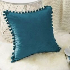 Topfinel Set Di 2 Cuscini In Velluto Con Pompon Fodere Per Cuscini Natalizi Tinta Unita Federa Per Cuscino Decorativo Cuscino Per Sedile Cuscino Decorativo Cuscino Per Divano Camera Da Letto Ufficio A -Vendite ATMOSPHERA || None || Maxwell & Williams 91193096 5