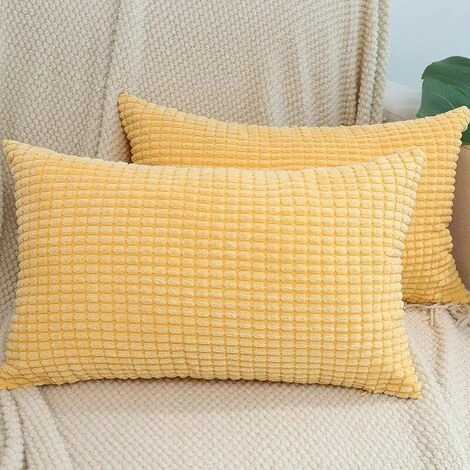 Federa Per Cuscino Set Di 2 Federa Per Cuscino In Velluto A Coste Federa Per Cuscino Cuscino Per Divano Federa Per Cuscino Con Cerniera Nascosta 30,5 X 50,8 Cm Giallo 4 Federa Per Cuscino Set Di 2 Federa Per Cuscino In Velluto A Coste Federa Per Cuscino Cuscino Per Divano Federa Per Cuscino Con Cerniera Nascosta 30,5 X 50,8 Cm Giallo - immagine 2