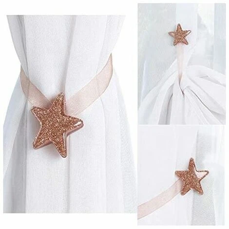 Fermatenda Per Tende, Fibbie Per Tende Con Calamita In Acrilico A 2 Stelle, Non è Necessario Installare Cinghie Per Tende Per Decorazioni Per La Casa, Decorazioni Per La Casa Argento 4 Fermatenda Per Tende, Fibbie Per Tende Con Calamita In Acrilico A 2 Stelle, Non è Necessario Installare Cinghie Per Tende Per Decorazioni Per La Casa, Decorazioni Per La Casa Argento - immagine 2