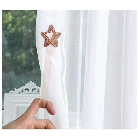 Fermatenda Per Tende, Fibbie Per Tende Con Calamita In Acrilico A 2 Stelle, Non è Necessario Installare Cinghie Per Tende Per Decorazioni Per La Casa, Decorazioni Per La Casa Argento 5 Fermatenda Per Tende, Fibbie Per Tende Con Calamita In Acrilico A 2 Stelle, Non è Necessario Installare Cinghie Per Tende Per Decorazioni Per La Casa, Decorazioni Per La Casa Argento - immagine 3