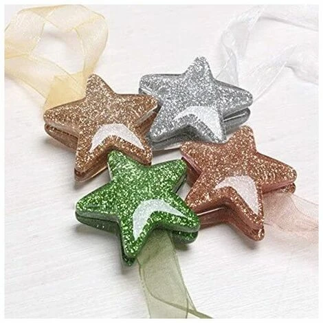 Fermatenda Per Tende, Fibbie Per Tende Con Calamita In Acrilico A 2 Stelle, Non è Necessario Installare Cinghie Per Tende Per Decorazioni Per La Casa, Decorazioni Per La Casa Argento 6 Fermatenda Per Tende, Fibbie Per Tende Con Calamita In Acrilico A 2 Stelle, Non è Necessario Installare Cinghie Per Tende Per Decorazioni Per La Casa, Decorazioni Per La Casa Argento - immagine 4