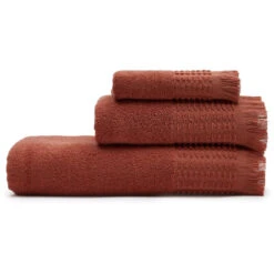 Kave Home - Asciugamano Veta 100% Cotone Color Terracotta 50 X 90 Cm -Vendite ATMOSPHERA || None || Maxwell & Williams 91986995 3