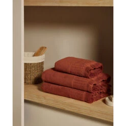 Kave Home - Asciugamano Veta 100% Cotone Color Terracotta 50 X 90 Cm -Vendite ATMOSPHERA || None || Maxwell & Williams 91986995 4