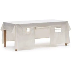 Kave Home - Tovaglia Casetta Dei Giochi Temis 100% Cotone Bianco 230 X 210 Cm
