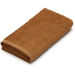 Kave Home - Asciugamano Yeni 100% Cotone Marrone 50 X 90 Cm