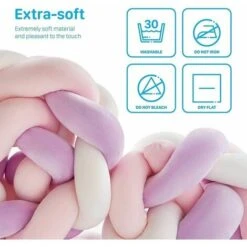 Paraurti Per Letto In Serpente Con Tappetino Per Bambini In Tessuto - Paracolpi Grigio + Bianco + Verde + Blu 1,5 M -Vendite ATMOSPHERA || None || Maxwell & Williams 92045514 5