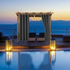 Tenda Oscurante Per Esterni Giardino Patio Gazebo Antivento Protezione UV Resistente Alla Muffa Tende Termoisolanti Con Occhiello L 132 Cm X A 213 Cm 2 Pannelli Grigio Scuro -Vendite ATMOSPHERA || None || Maxwell & Williams 92046062 3