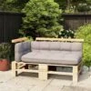Set Di 2 Schienali Divano Pallet - Cuscino Per Divano 100/70 Cm Legno Massello Di Pino BV658332 - BonneVie