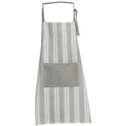 Grembiule Grigio Cotone Grigio