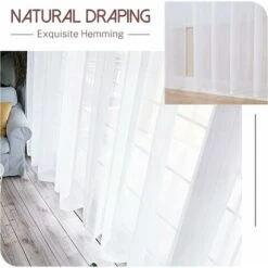 RHAFAYRE Tenda In Voile 150x250 Cm Tende Con Occhielli Semitrasparenti Soggiorno Moderno Finestra Decorazioni Per La Casa Camera Da Letto Cucina Balcone Bovindo Leggero, Bianco 2 Pezzi -Vendite ATMOSPHERA || None || Maxwell & Williams 92679632 5