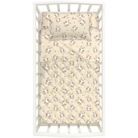 Caleffi - Copriletto-con-paracolpi Orsacchiotti 100% Cotone Non Specificato Baby Naturale 3 Caleffi - Copriletto-con-paracolpi Orsacchiotti 100% Cotone Non Specificato Baby Naturale