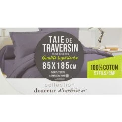 Douceur D'Intérieur, Federa Per Cuscino Cilindrico, 57 Fili, Morbida, 85 x 185 Cm, Beige (NOISETTE) -Vendite ATMOSPHERA || None || Maxwell & Williams 92949295 3