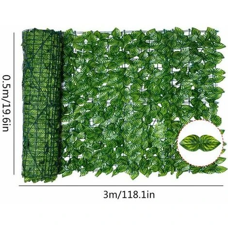 None Recinzione In Foglie Artificiali Colore Verde 4 None Recinzione In Foglie Artificiali Colore Verde - immagine 2