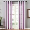 None Set Di 2 Tende Trasparenti Motivo Strisce Linee Geometriche Occhielli 140x260 Cm Per Soggiorno Camera Da Letto Viola -Vendite ATMOSPHERA || None || Maxwell & Williams 92962973 1