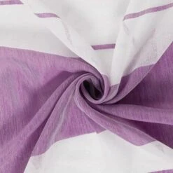 None Set Di 2 Tende Trasparenti Motivo Strisce Linee Geometriche Occhielli 140x260 Cm Per Soggiorno Camera Da Letto Viola -Vendite ATMOSPHERA || None || Maxwell & Williams 92962973 3