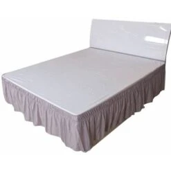 None Gonna Da Letto Elastica Grigia 120x200x40cm