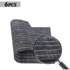 None Tovagliette All'americana In PVC, Tovaglietta Tessuta In Vinile Isolante Antiscivolo, Tovaglietta Alla Moda Decorazione Natalizia Per Feste A Casa - 30x45 Cm, 6 Pezzi