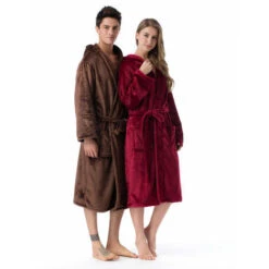 Accappatoio Da Interno/Accappatoio Con Cappuccio Per Donna E Uomo Accappatoio Per Adulti Taglie Marrone XXL -Vendite ATMOSPHERA || None || Maxwell & Williams 93247446 3