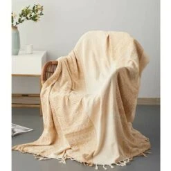 Coperta In Ciniglia, Nappe Jacquard Copridivano Decorativo Fodera Per Sedia Per Divano Letto Poltrona Morbida, Motivo Tribale Folk (220 X 250 CM, Beige) -Vendite ATMOSPHERA || None || Maxwell & Williams 93248295 2