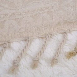 Coperta In Ciniglia, Nappe Jacquard Copridivano Decorativo Fodera Per Sedia Per Divano Letto Poltrona Morbida, Motivo Tribale Folk (220 X 250 CM, Beige) -Vendite ATMOSPHERA || None || Maxwell & Williams 93248295 4