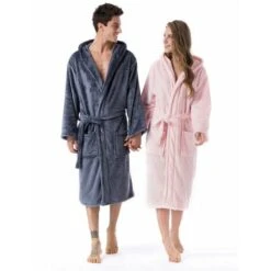 Accappatoio Da Interno/Accappatoio Con Cappuccio Per Donna E Uomo Accappatoio Per Adulti Taglie Grigio M -Vendite ATMOSPHERA || None || Maxwell & Williams 93248834 4