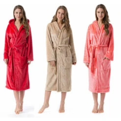 Accappatoio Da Interno/Accappatoio Con Cappuccio Per Donna E Uomo Accappatoio Per Adulti Taglie Rosso M -Vendite ATMOSPHERA || None || Maxwell & Williams 93248839 3