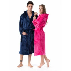 Accappatoio Da Interno/Accappatoio Con Cappuccio Per Donna E Uomo Accappatoio Per Adulti Taglie Blu Navy M -Vendite ATMOSPHERA || None || Maxwell & Williams 93248847 4