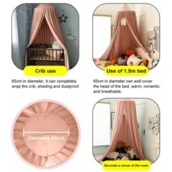 Baldacchino Per Letto Per Bambini, Tenda Per Letto A Baldacchino Zanzariera Per Casetta Per Bambini A Cupola Per La Decorazione Della Camera Da Letto, Altezza 250 Cm (rosa-2) -Vendite ATMOSPHERA || None || Maxwell & Williams 94162491 5