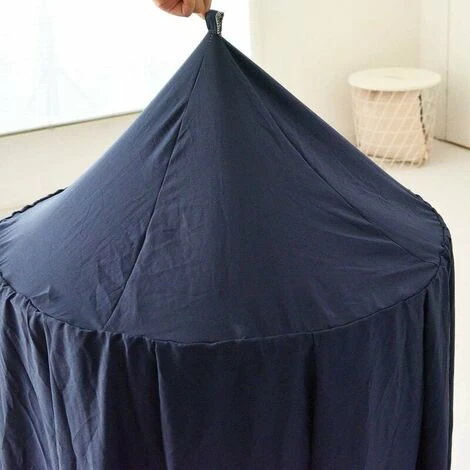 Baldacchino Baldacchino Per Neonato - Cotone - Zanzariera Per Cameretta - Altezza 270 Cm Blu Navy 6 Baldacchino Baldacchino Per Neonato - Cotone - Zanzariera Per Cameretta - Altezza 270 Cm Blu Navy - immagine 4