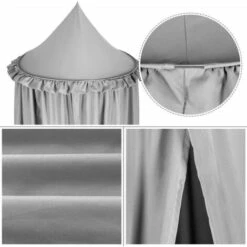 Lettino A Baldacchino - Zanzariera In Cotone Per Cameretta - Altezza: 240cmGrigio -Vendite ATMOSPHERA || None || Maxwell & Williams 94162936 3