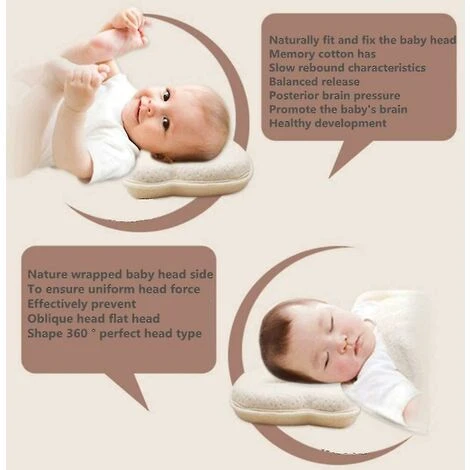 Cuscino Per Bebè, Cuscino Per Bebè Contro Testa Piatta, Cuscino Ortopedico Per Bebè, Cuscino Per Neonato, Cuscino Per Bebè Contro, Cuscino In Memory Foam, 0-24 Mesi (Giallo 7 Cuscino Per Bebè, Cuscino Per Bebè Contro Testa Piatta, Cuscino Ortopedico Per Bebè, Cuscino Per Neonato, Cuscino Per Bebè Contro, Cuscino In Memory Foam, 0-24 Mesi (Giallo - immagine 5