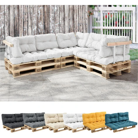 Nova Cuscino Da Esterni 80x120x12 Cm Da Pallet Imbottito E Resistente Vari Colori Dimensioni : Bianco 4 Nova Cuscino Da Esterni 80x120x12 Cm Da Pallet Imbottito E Resistente Vari Colori Dimensioni : Bianco - immagine 2