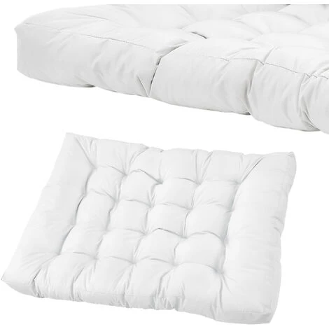 Nova Cuscino Da Esterni 80x120x12 Cm Da Pallet Imbottito E Resistente Vari Colori Dimensioni : Bianco 5 Nova Cuscino Da Esterni 80x120x12 Cm Da Pallet Imbottito E Resistente Vari Colori Dimensioni : Bianco - immagine 3