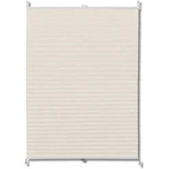 Tenda Plissè 40x125cm Crema VidaXL