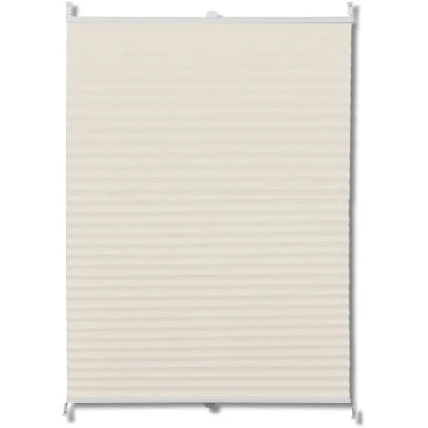 Tenda Plissè 40x125cm Crema VidaXL 3 Tenda Plissè 40x125cm Crema VidaXL
