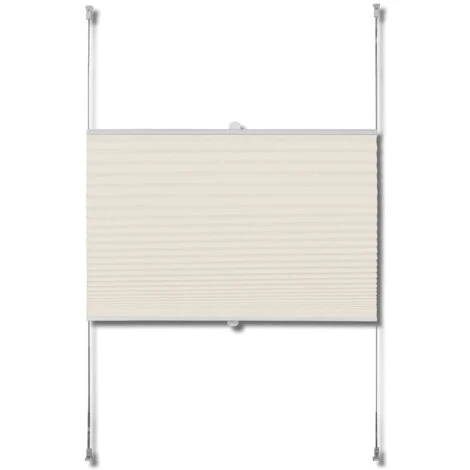 Tenda Plissè 40x125cm Crema VidaXL 6 Tenda Plissè 40x125cm Crema VidaXL - immagine 4