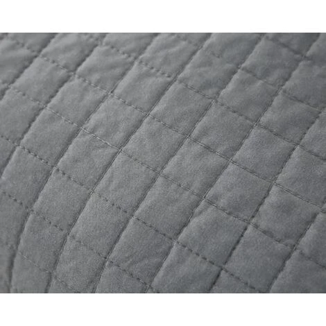 WOLTU Trapuntino Matrimoniale In Tinta Unita Double Face. Copriletto In Microfibra Di Poliestere. Trapunta Estiva Primaverile Grigio. 240x260 Cm 7 WOLTU Trapuntino Matrimoniale In Tinta Unita Double Face. Copriletto In Microfibra Di Poliestere. Trapunta Estiva Primaverile Grigio. 240x260 Cm - immagine 5