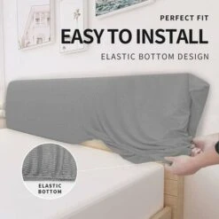 Copritestata, Morbido Tessuto In Pile Elasticizzato, Ispessimento Del Tessuto Di Protezione Del Lato Del Letto Fodera Elastica All-inclusive, Parapolvere Testiera Imbottita, 180 Cm- Per Testiera 170-1 -Vendite ATMOSPHERA || None || Maxwell & Williams 95221512 3